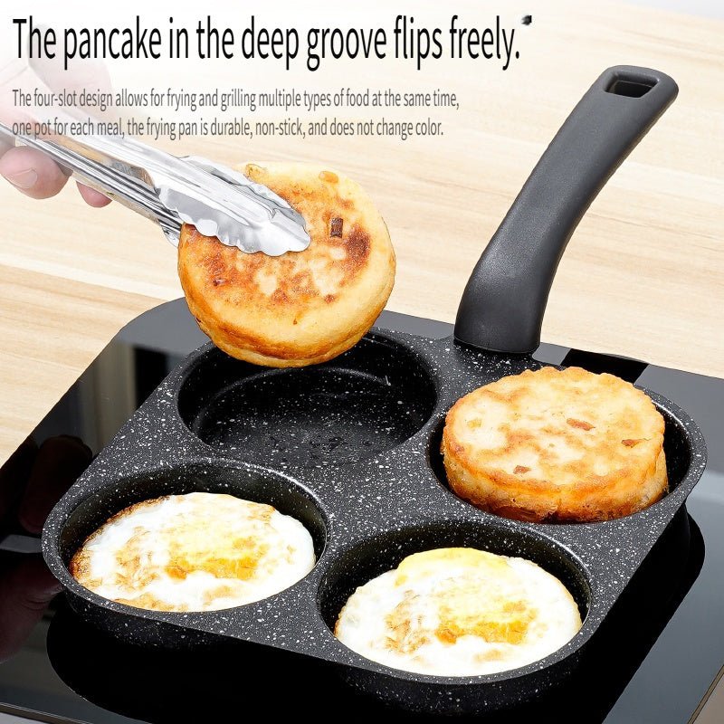 4-Hole Non-Stick Egg & Omelette Pan – Medical Stone Breakfast Frying Pan