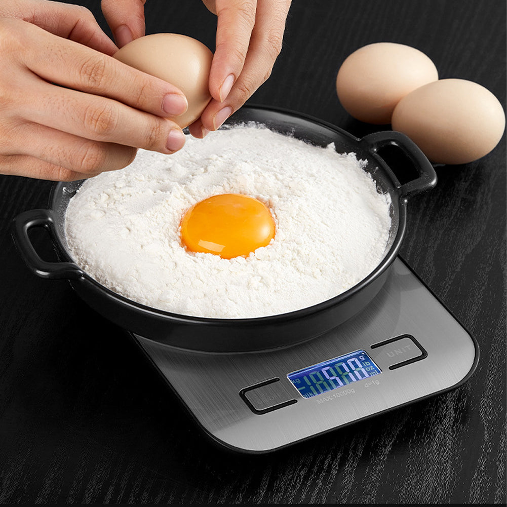 Digital Kitchen Scale USB Rechargeable LCD Display