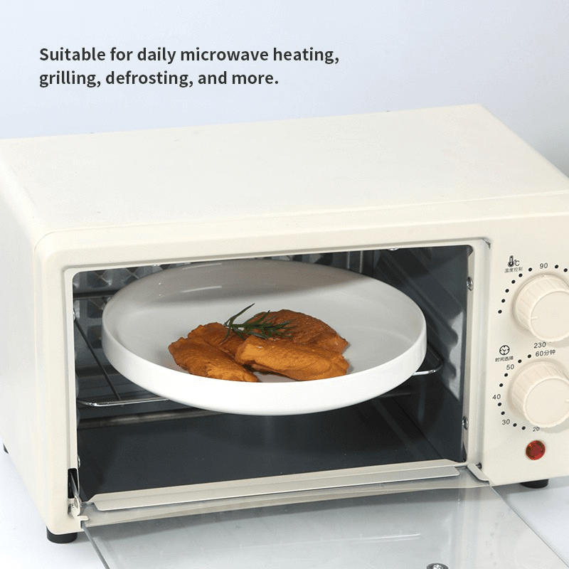 Ceramic Plates Dinner Set - 12Pcs Bone China Tableware