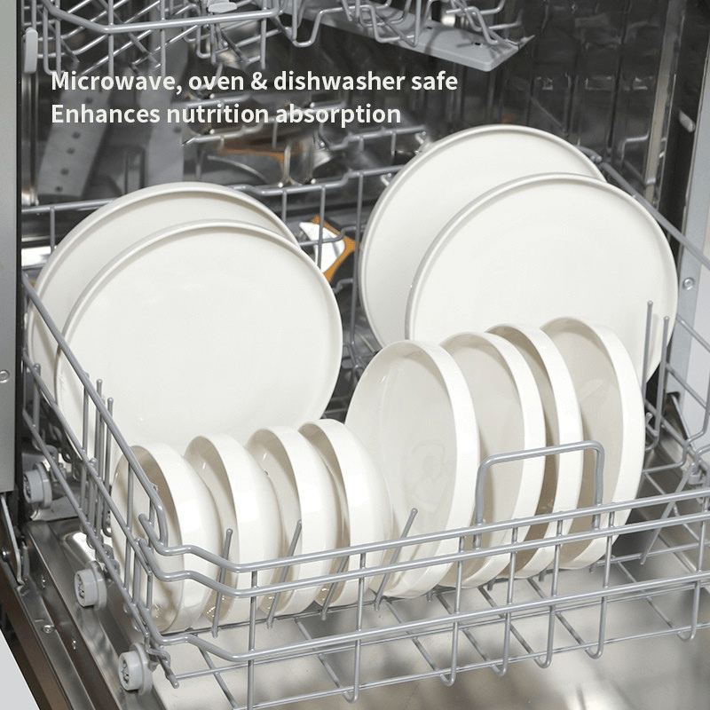 Ceramic Plates Dinner Set - 12Pcs Bone China Tableware