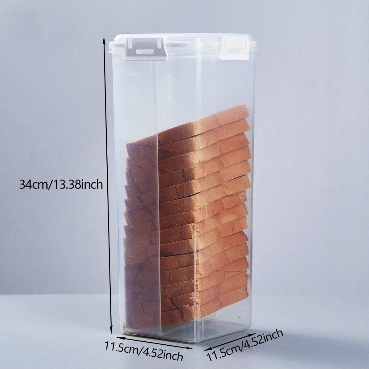 Clear Airtight Bread Box - Tall Bread Saver with Lid