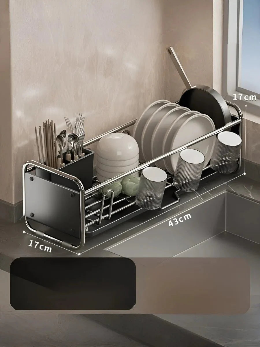 Dish Bowl Cup Drying Rack - Space-Saving Kitchen Organizer