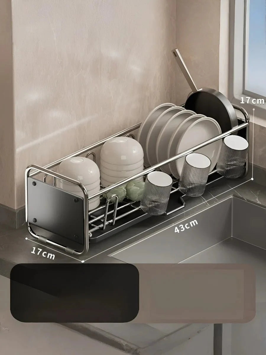 Dish Bowl Cup Drying Rack - Space-Saving Kitchen Organizer