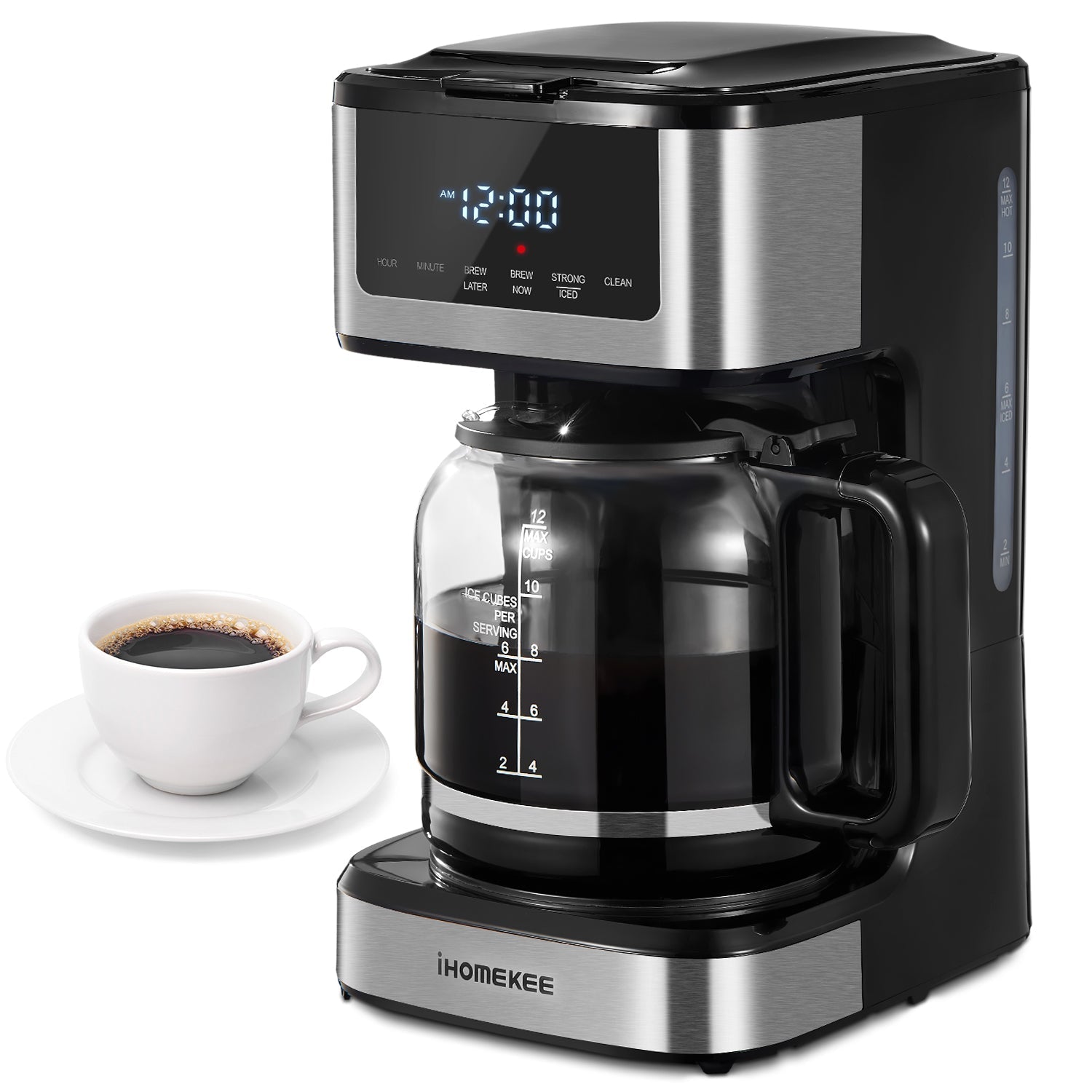 Drip Coffee Maker 12-Cup with Touchscreen