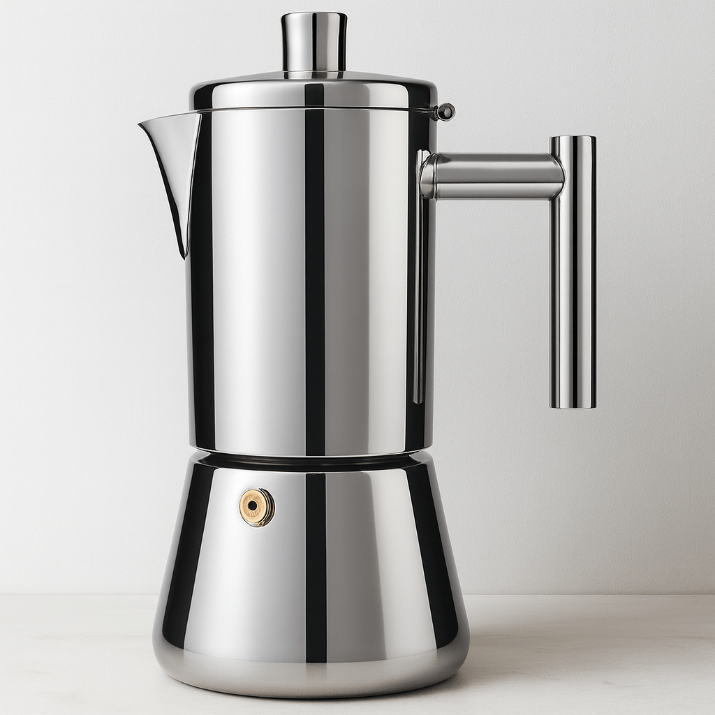 Espresso Maker - Italian 4-Cup Stainless Steel Pot