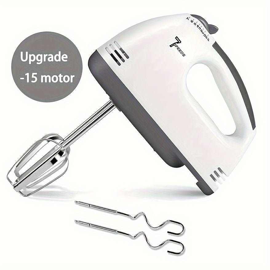 Hand Mixer 7-Speed, Stainless Steel, Perfect for Baking & Whisking