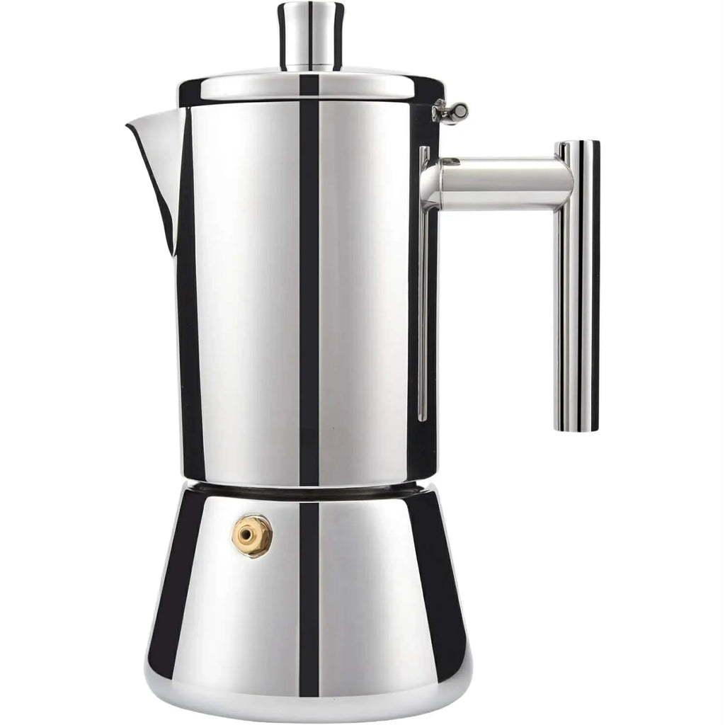 Espresso Maker - Italian 4-Cup Stainless Steel Pot