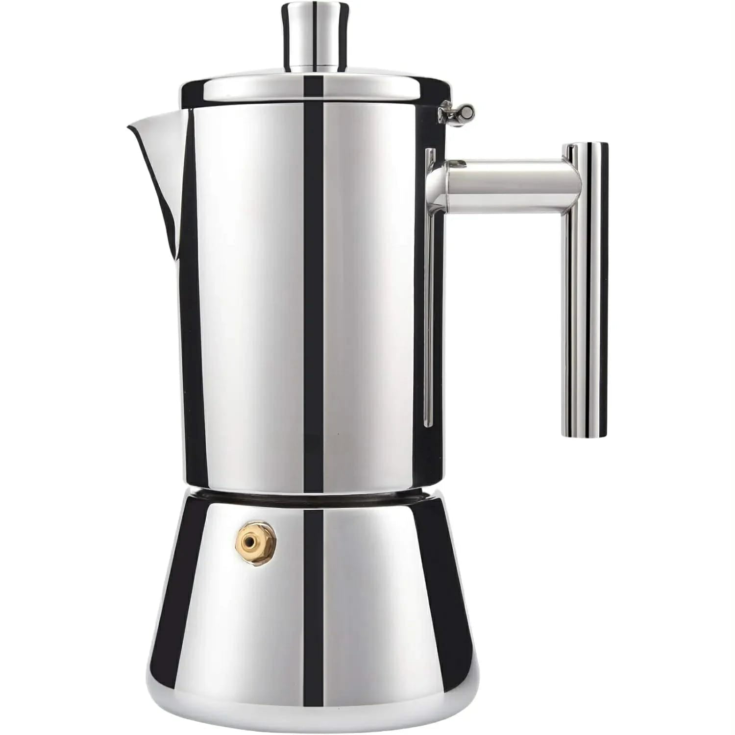 Espresso Maker - Italian 4-Cup Stainless Steel Pot