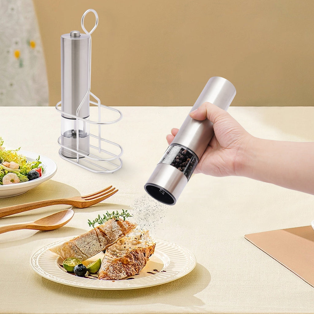 Electric Salt & Pepper Grinder - Easy One-Touch